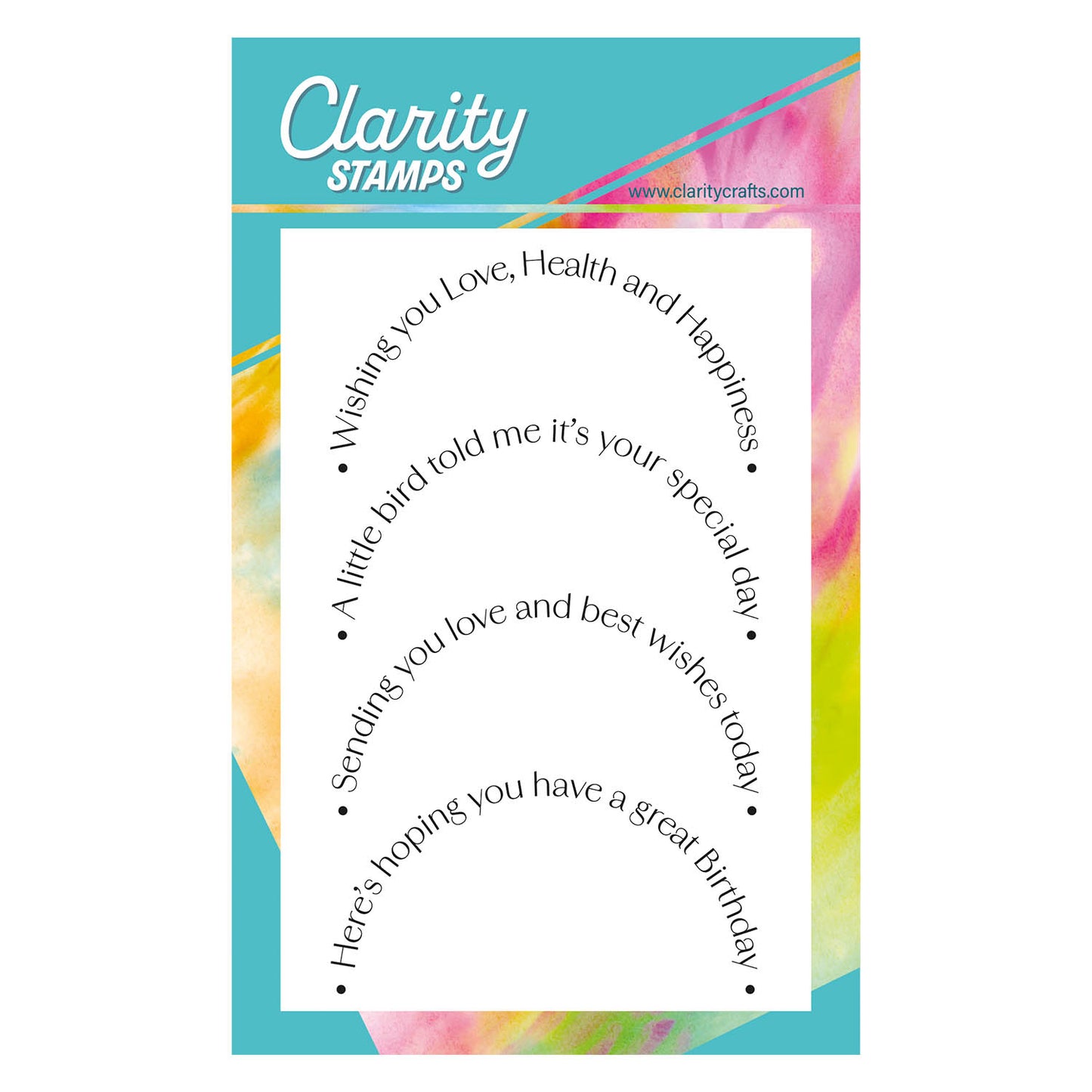 Celebration Sentiment Rounds A6 Stamp Set