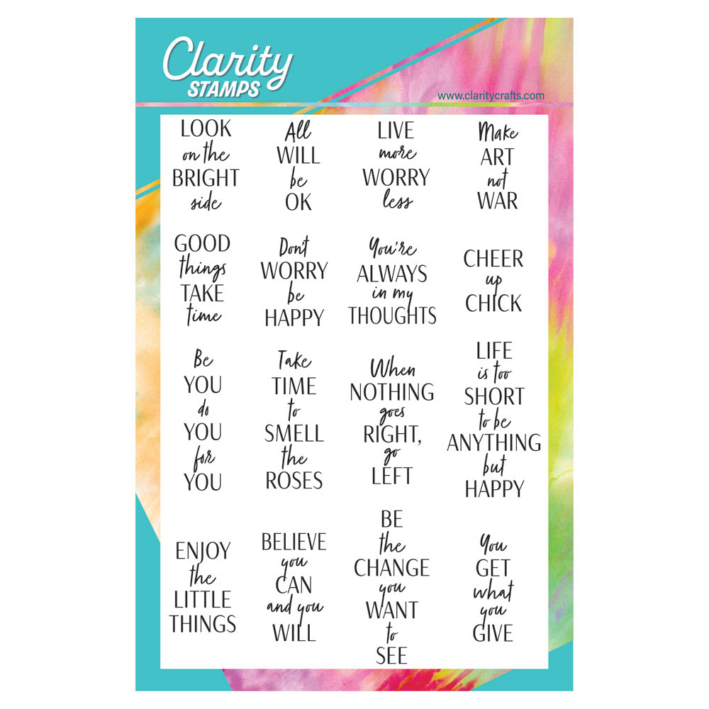 Tall Feel Good Sentiments A5 Stamp Set