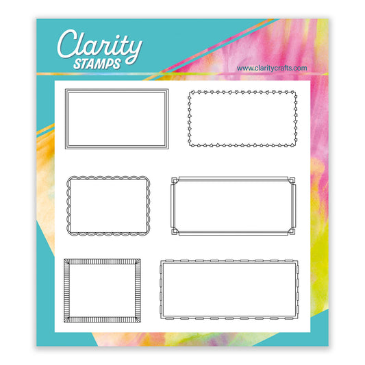 Statement Sentiment Frames A5 Square Stamp Set