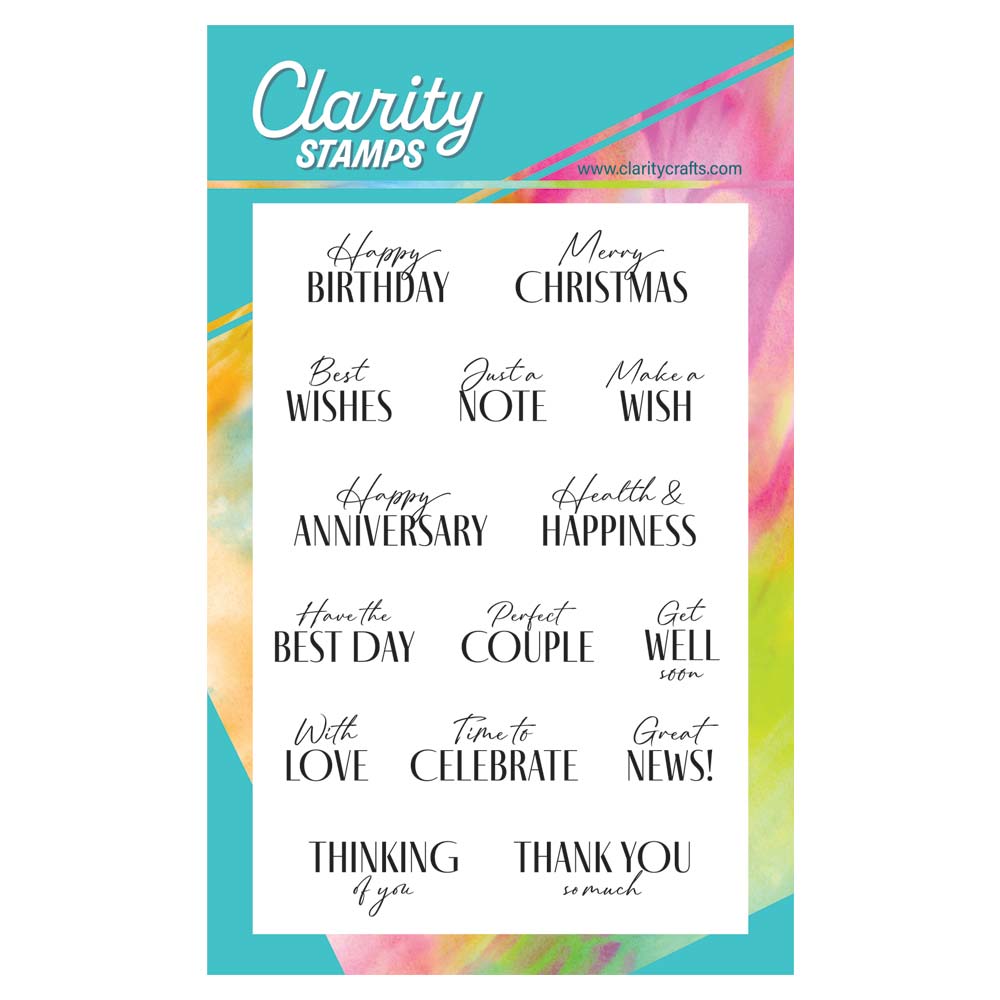 Bijou Statement Sentiments A6 Stamp Set