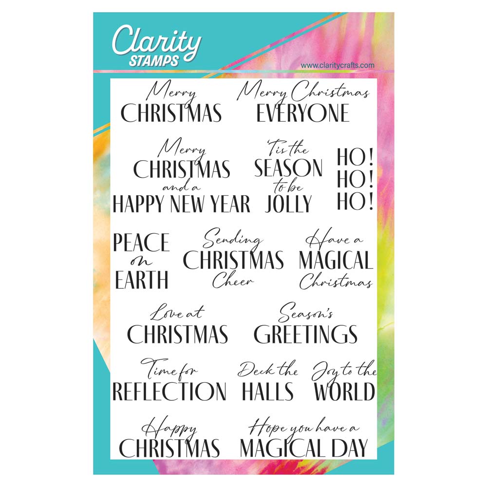 Christmas Statement Sentiments A5 Stamp Set
