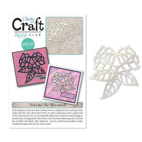 New Design Stencil Club Back Issue - 109 - Simple Rose