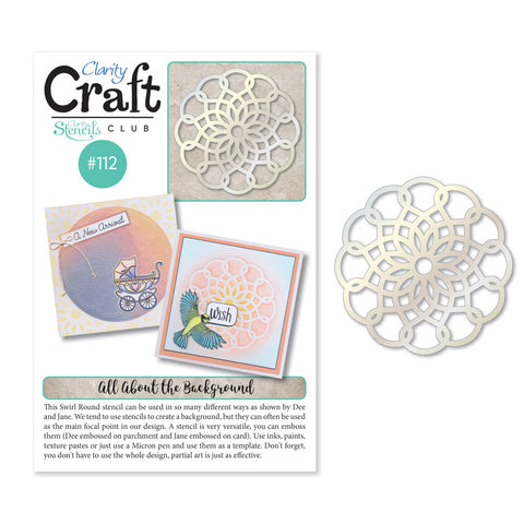 New Design Stencil Club Back Issue - 112 - Swirl Round