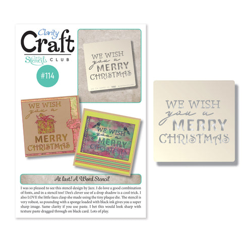 New Design Stencil Club Back Issue - 114 - We Wish You a Merry Christmas