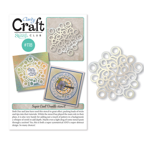 New Design Stencil Club Back Issue - 118 - Squiggly Round