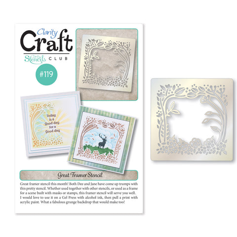 New Design Stencil Club Back Issue - 119 - Jilly's Meadow Frame