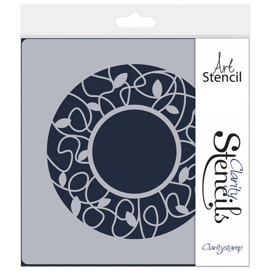 Christmas Lights Aperture Round Stencil 7" x 7"