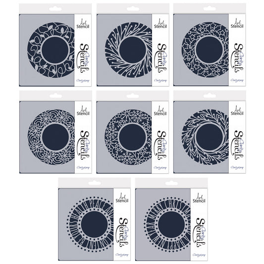Festive Aperture Rounds 7" x 7" Stencil Collection