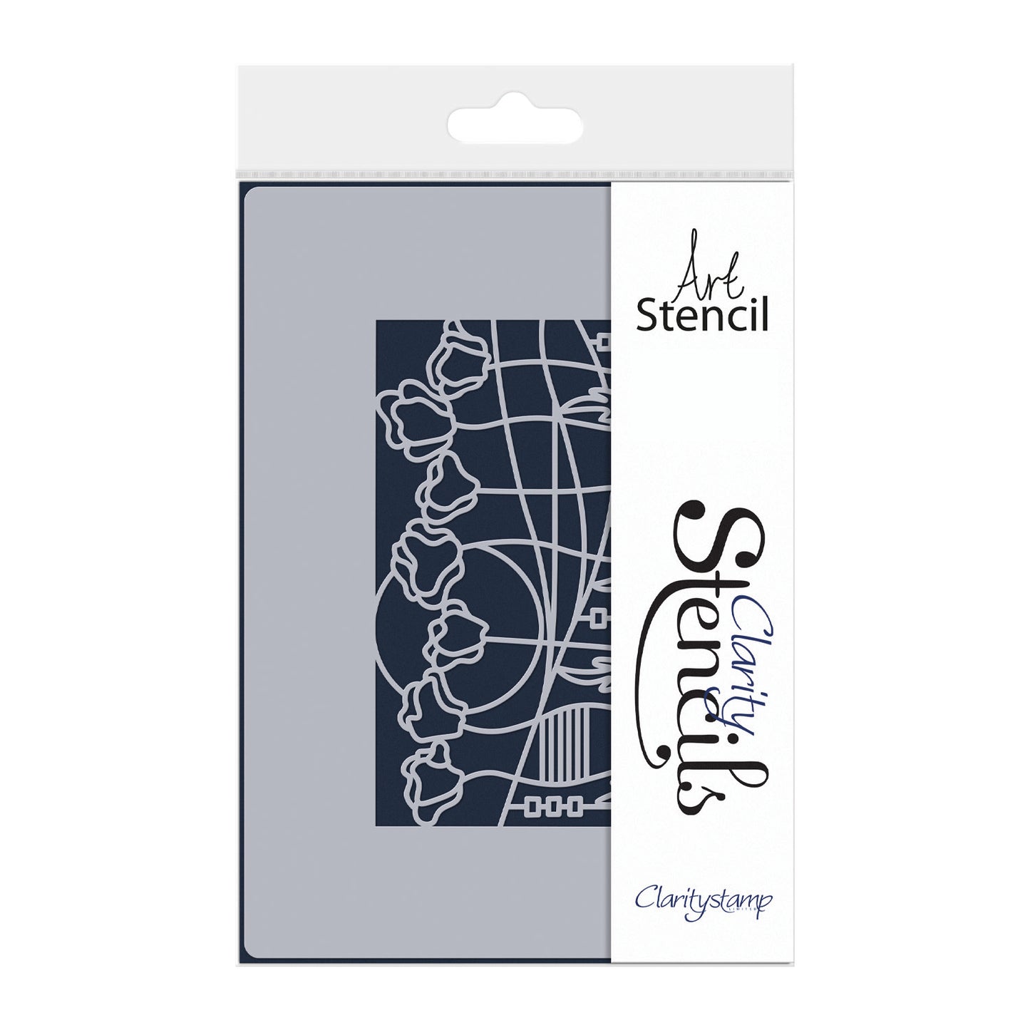 Art Nouveau Poppy Fields A5 Stencil