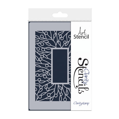 Berries Rectangle Aperture Frame A5 Stencil