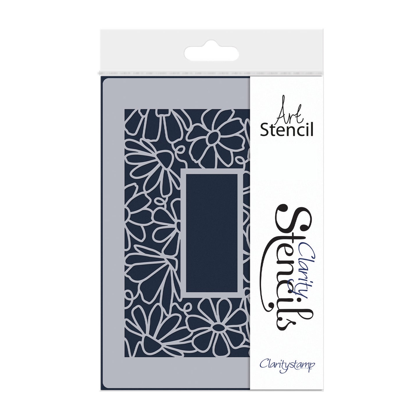 Daisies Rectangle Aperture Frame A5 Stencil