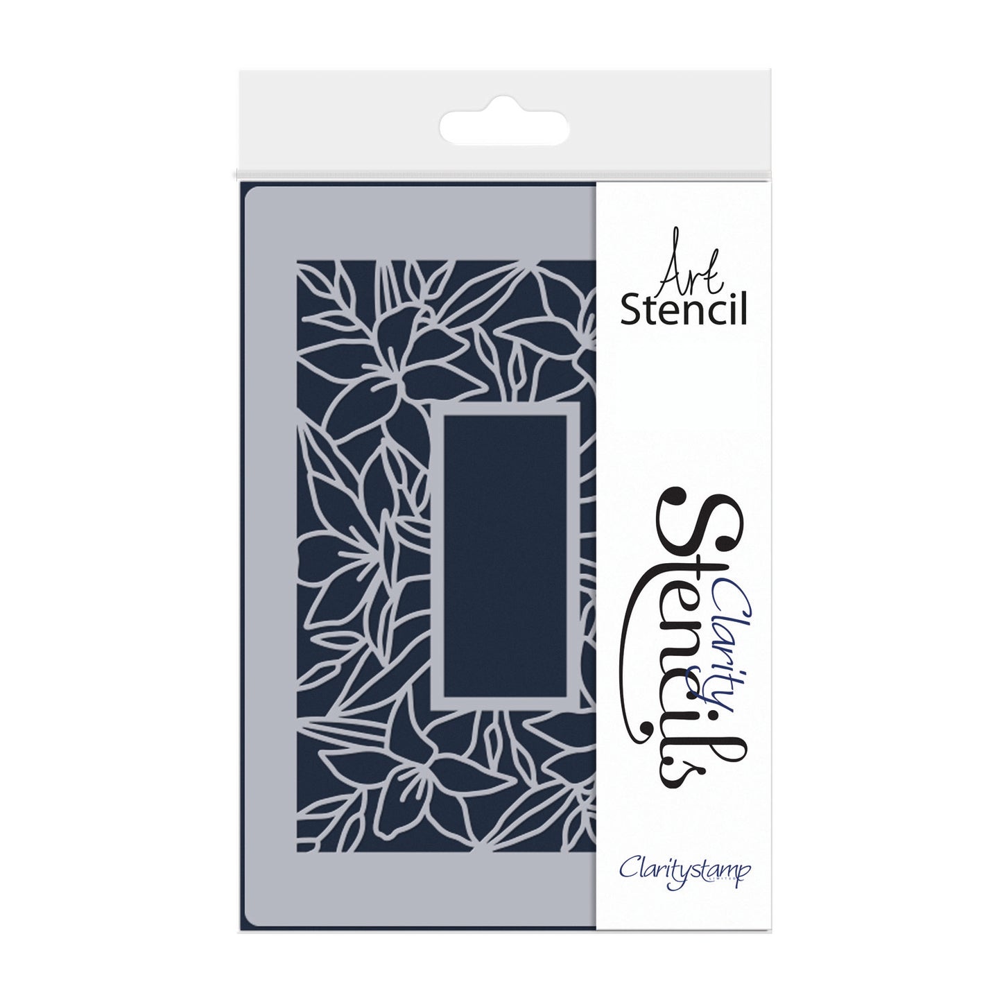 Lilies Rectangle Aperture Frame A5 Stencil