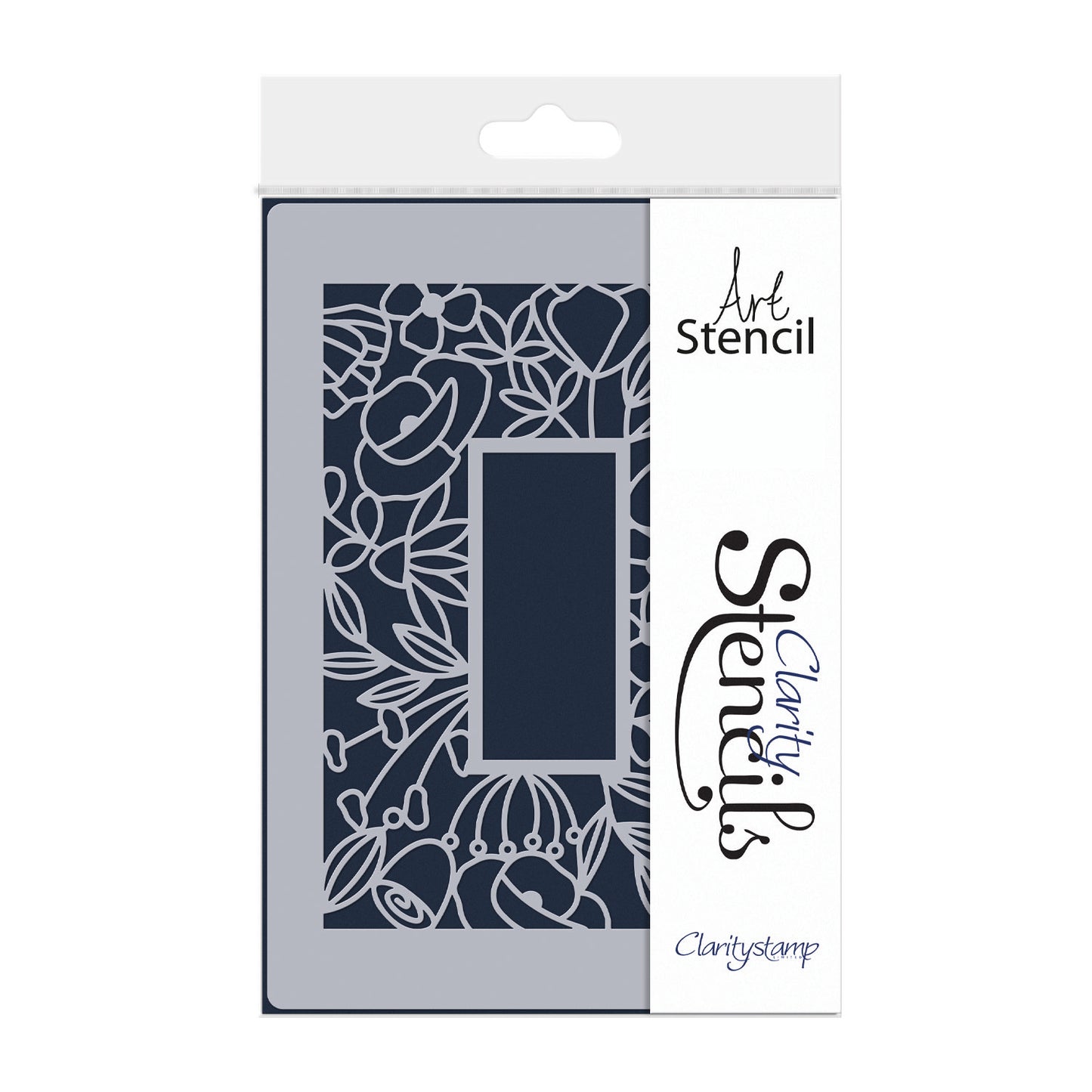 Wild Flowers Rectangle Aperture Frame A5 Stencil