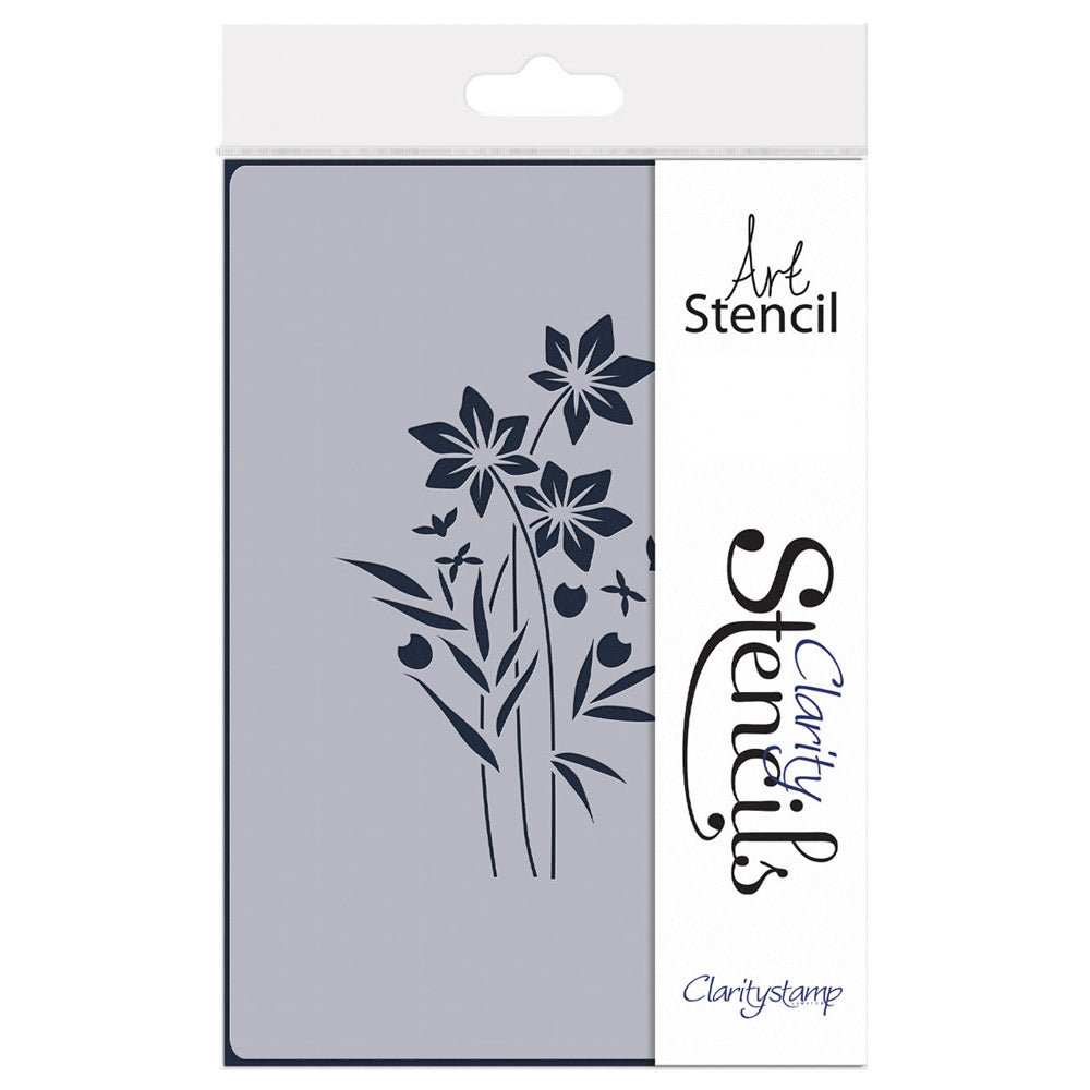 Barbara's Star Flower Spray A5 Stencil