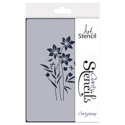 Barbara's Star Flower Spray A5 Stencil
