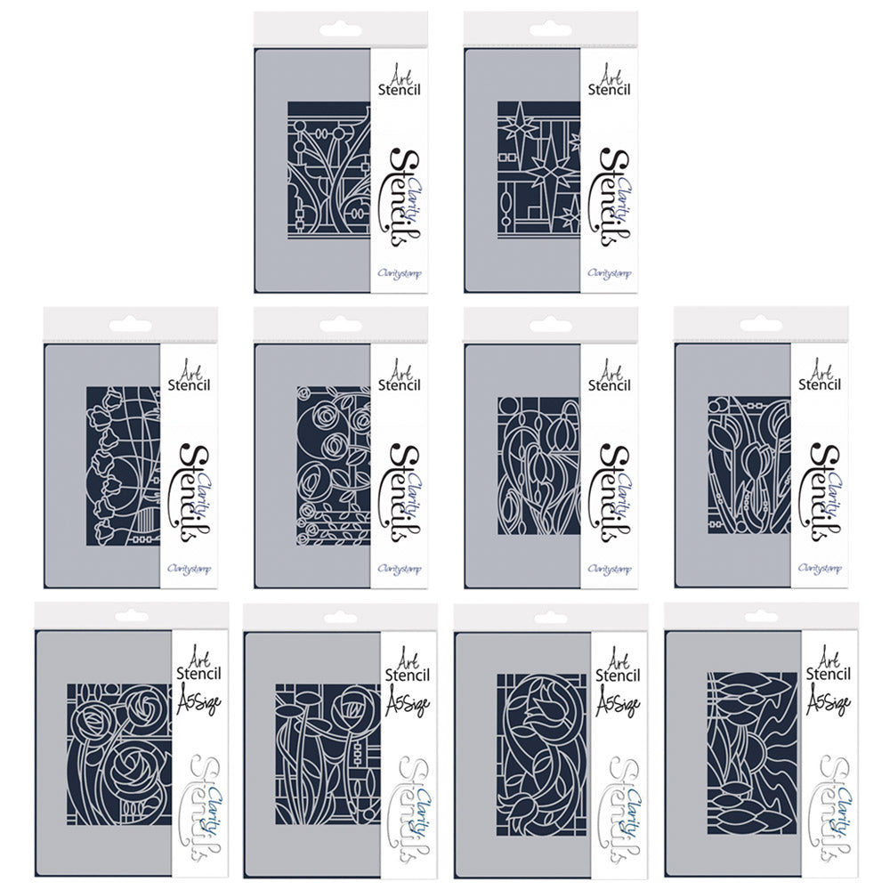 Art Nouveau Complete A5 Stencil Collection