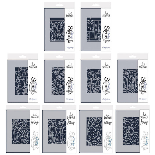 Art Nouveau Complete A5 Stencil Collection