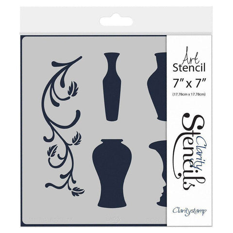 Vases 2 7" x 7" Stencil