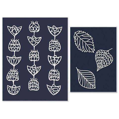 Funky Leaves & Island Stencil Collection