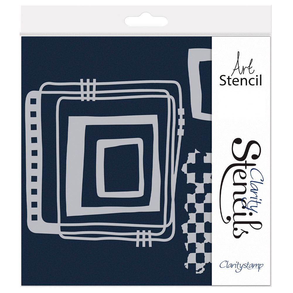 Leafy Overlay & Woowah 7" x 7" Stencil Collection