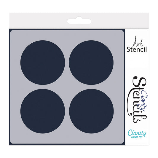 Large Framework Circles 7" x 7" Stencil