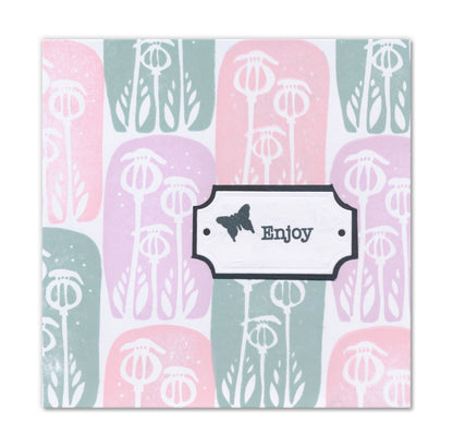 Barbara's Woodland Art Blocks A6 Square Stamp & Embedders Collection