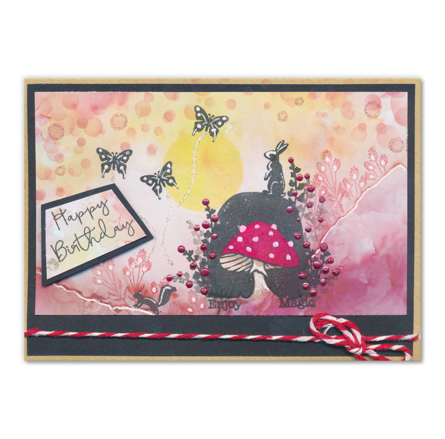 Barbara's Woodland Art Blocks A6 Square Stamp & Embedders Collection