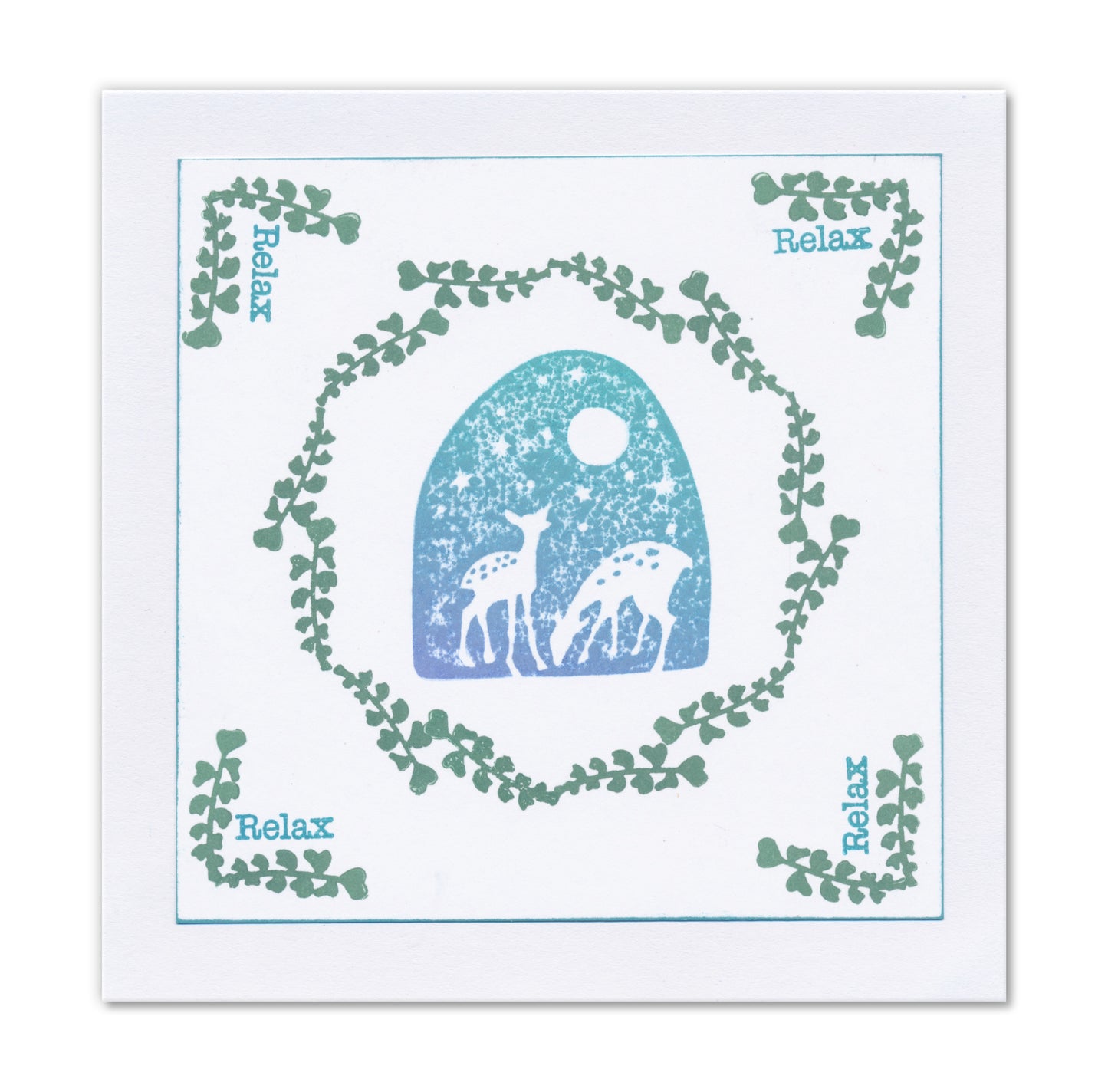 Barbara's Woodland Art Blocks A6 Square Stamp & Embedders Collection
