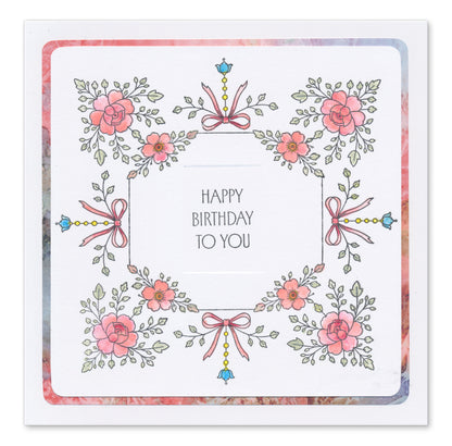 Spring Elements A5 Stamp Set With 6x  printed Composition Swatches