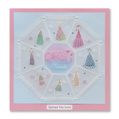 Picture This: Triangle People Set 1 & 2 A4 Groovi Plate Duo