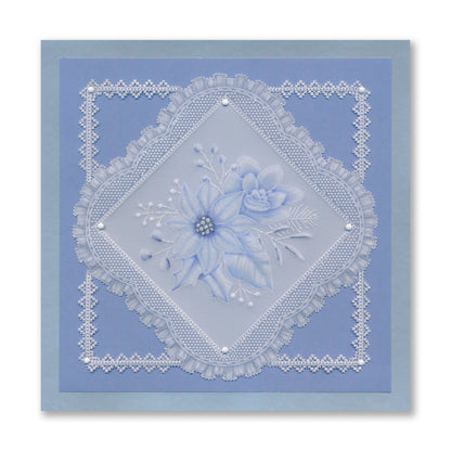 Groovi Grid Overlay - Christmas Posy A5 Square Groovi Plate