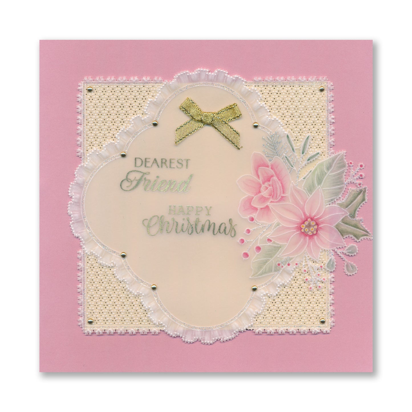 Groovi Grid Overlay - Christmas Posy A5 Square Groovi Plate