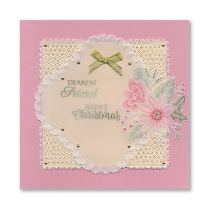 Groovi Grid Overlay - Christmas Posy A5 Square Groovi Plate