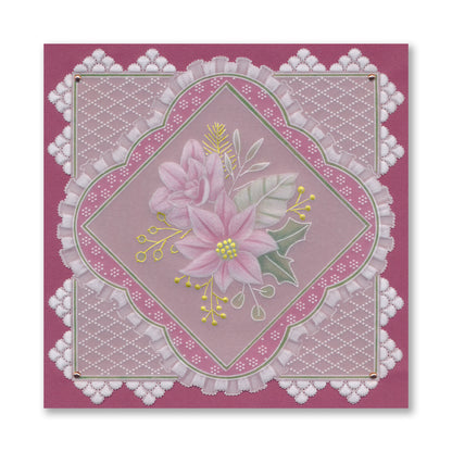 Groovi Grid Overlay - Christmas Posy A5 Square Groovi Plate