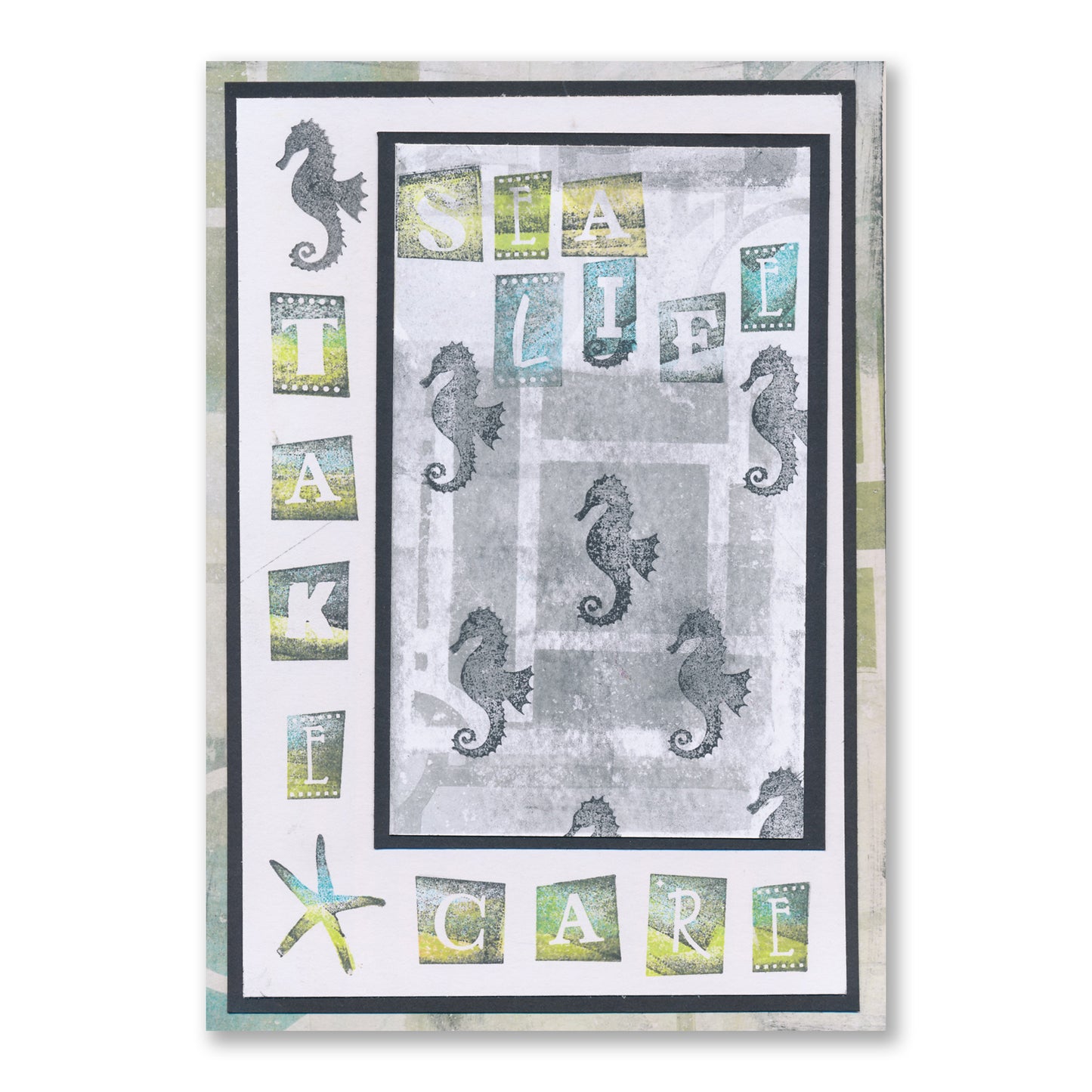 Wee & Miniature Fish & Marine Life Silhouettes Stamp Collection