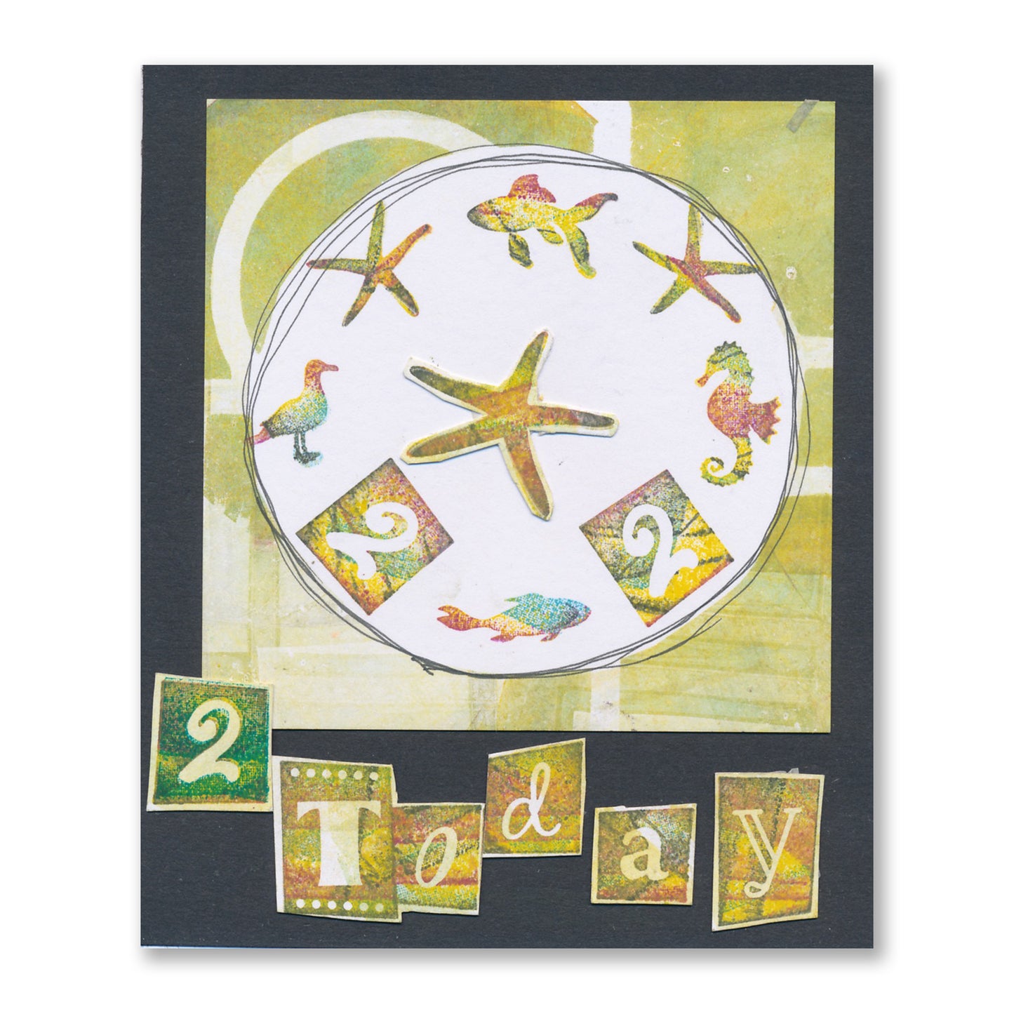 Block Print Alphabet & Numbers A4 & A6 Stamp Collection