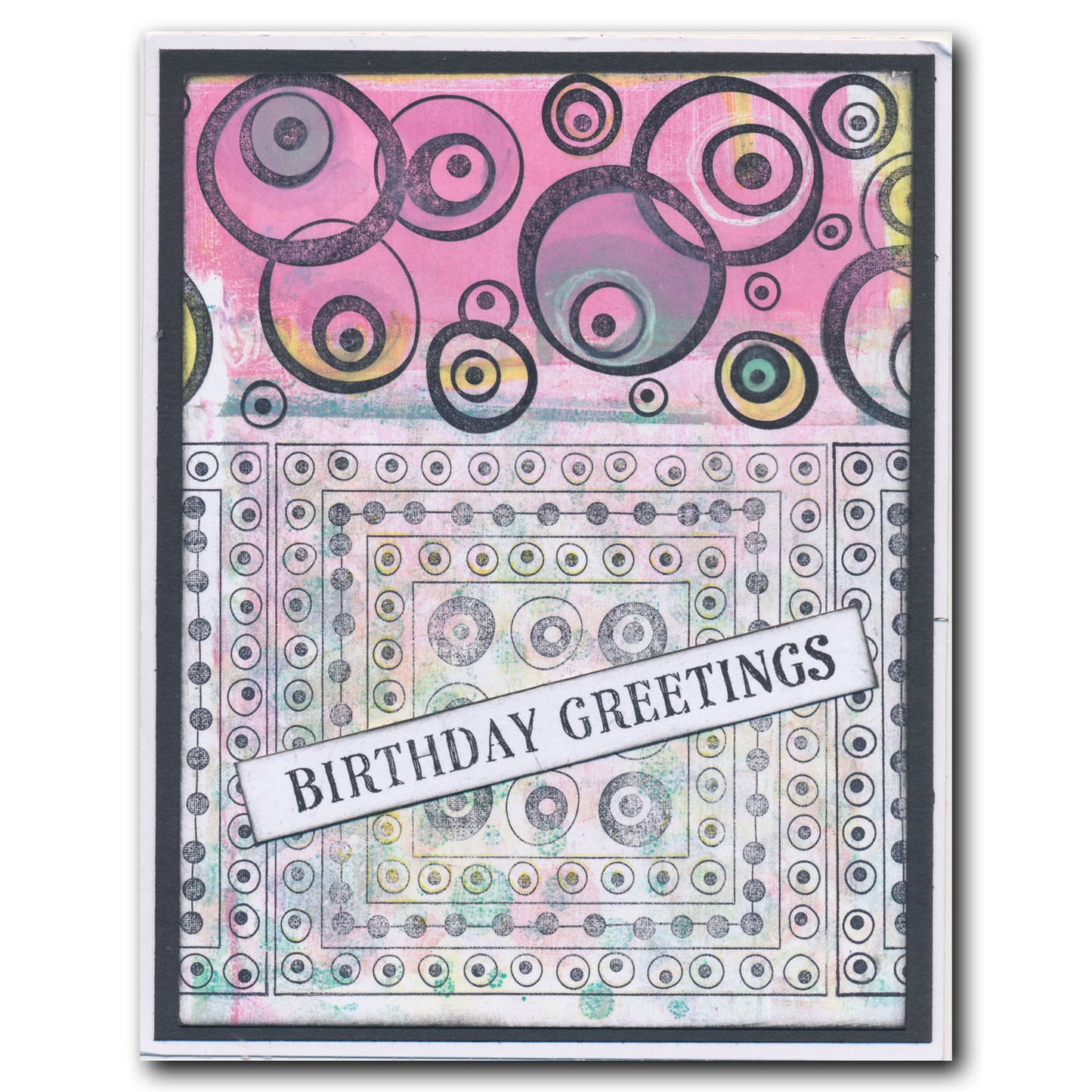 KISS by Clarity - Tina's Retro Bubbles A5 Stamp Set