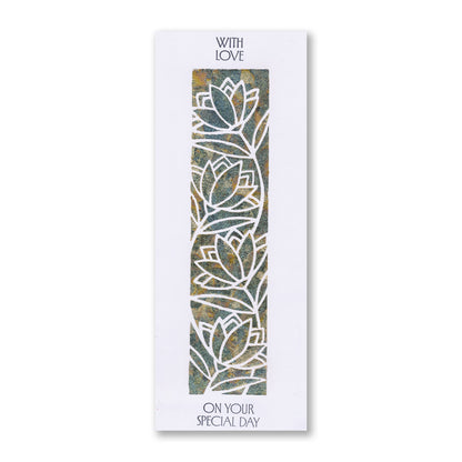Decorative Panels Stencil Collection - Set 1 - Lotus, Alliums, Butterfly Swirls & Ginkgo