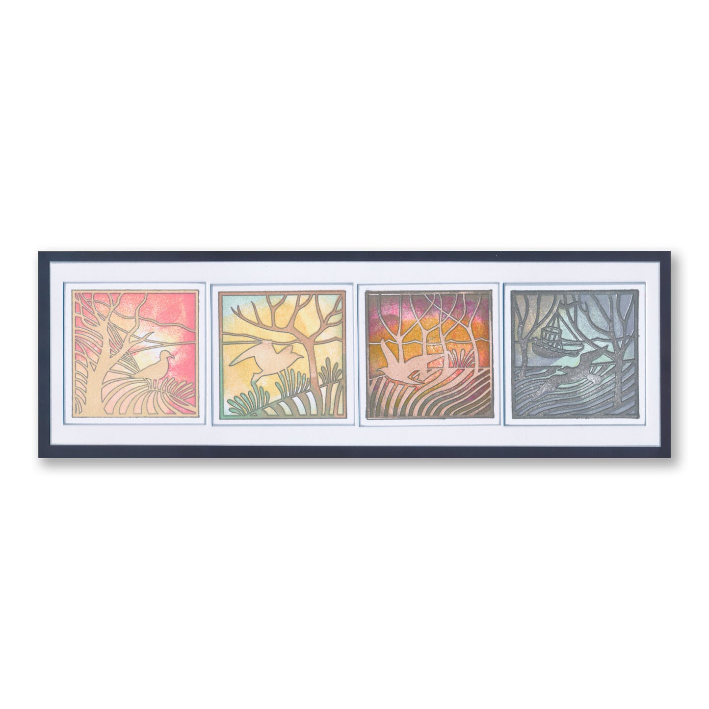 Panoramic & Seashore - Three Way Overlay A4 Stamp Collection