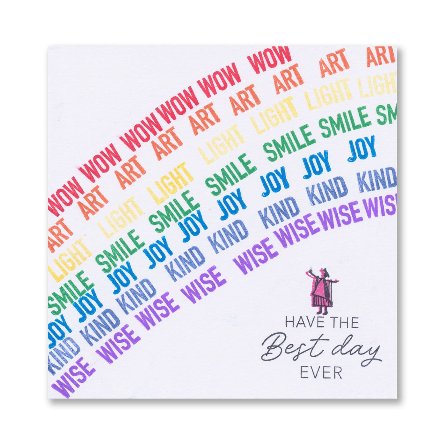 KISS by Clarity - Sentiment Silhouettes - Build a Background A6 Stamp Set