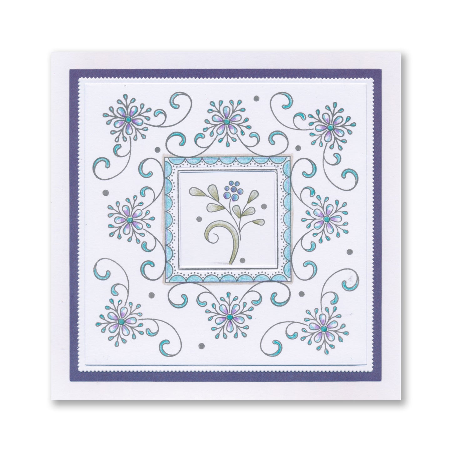 Floral Elements Sets 5 & 6 - A5 Square Stamp Sets, Composition Swatches & Snap Ring Collection