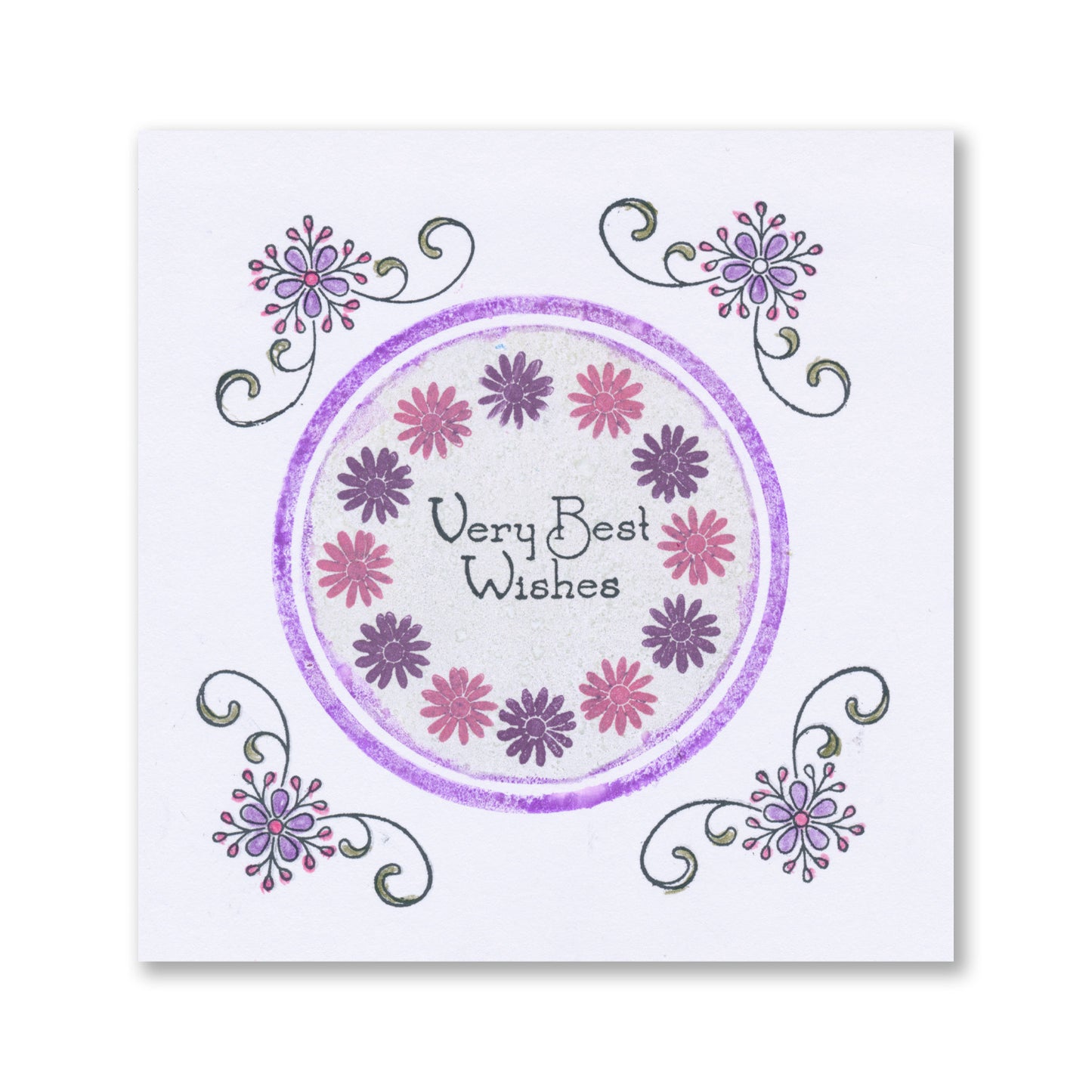 Floral Elements Set 4 - A5 Square Stamp Set with 4x A6 Composition Swatches