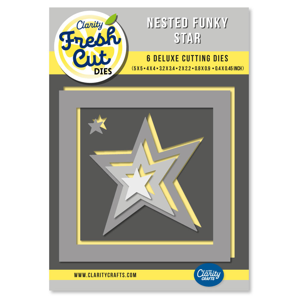 Nested Funky Star Felt Die Set