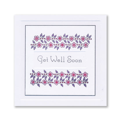 Floral Elements Set 2 - A5 Square Stamp Set with 4x A6 Composition Swatches