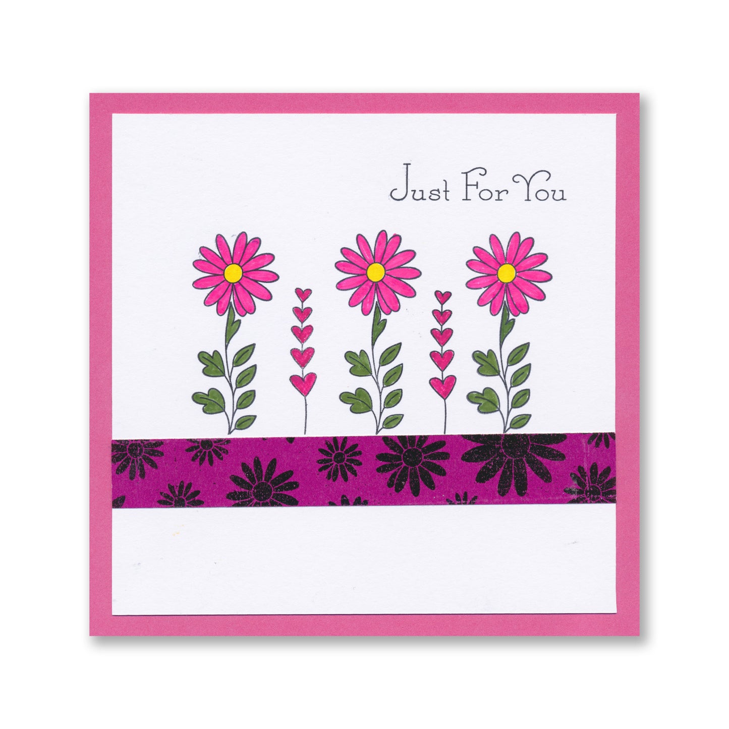 Floral Elements Set 4 - A5 Square Stamp Set with 4x A6 Composition Swatches