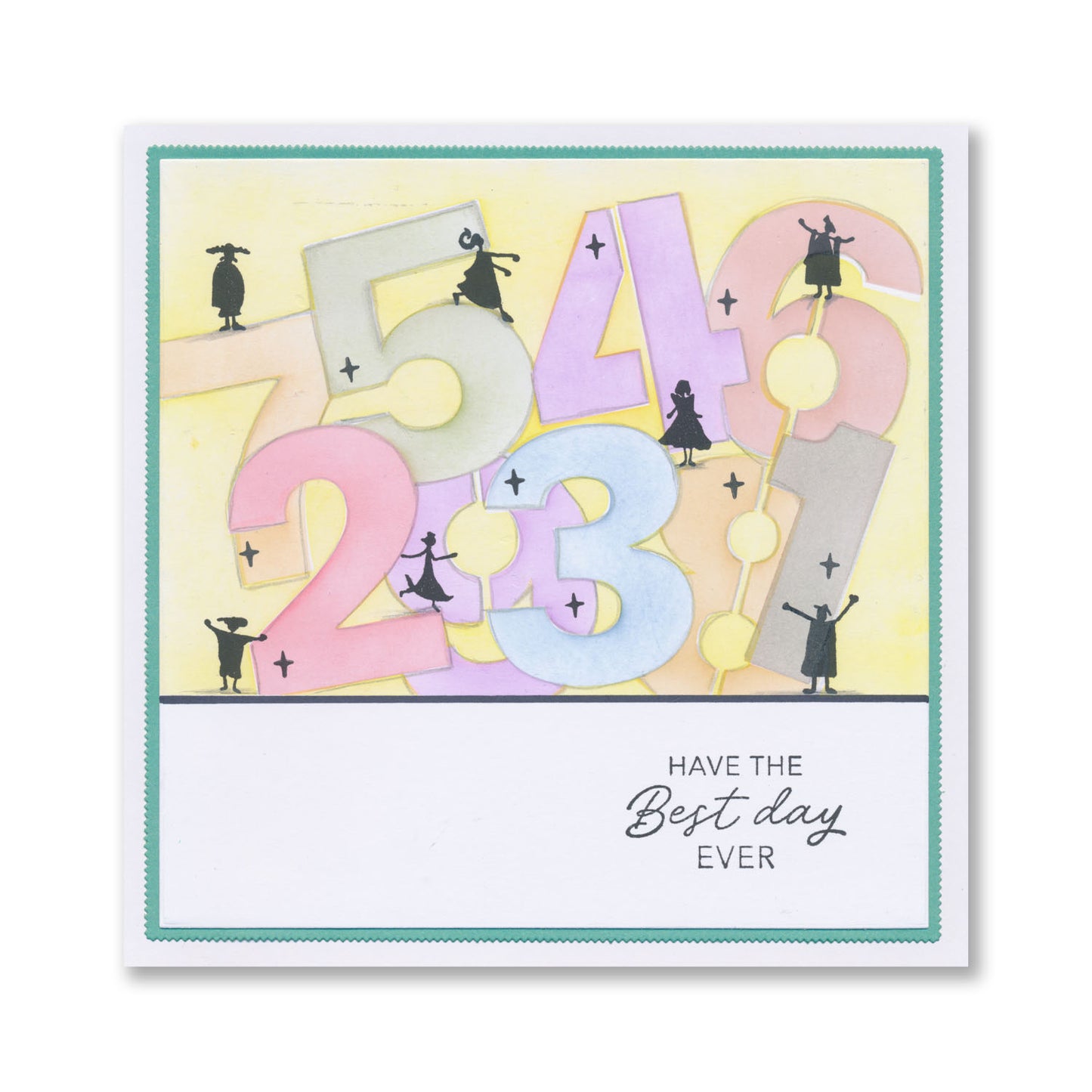 KISS by Clarity - SHAC People Silhouettes - Build a Background A6 Stamp Set