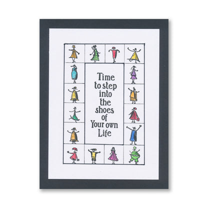 Set 8 - Quotes - You Are Brilliant - A5 Square Stamp & Postcards Duo