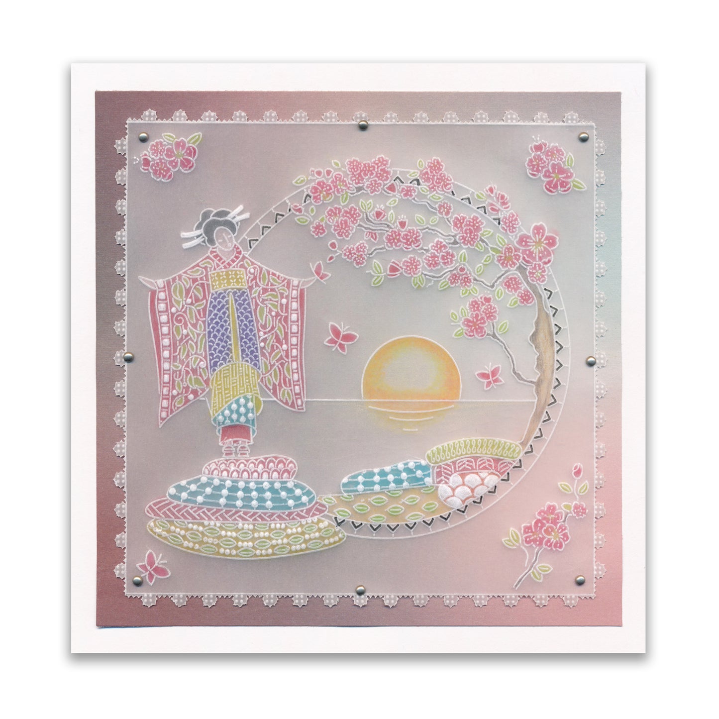 Barbara's SHAC Geisha Doodle A5 Groovi Plate