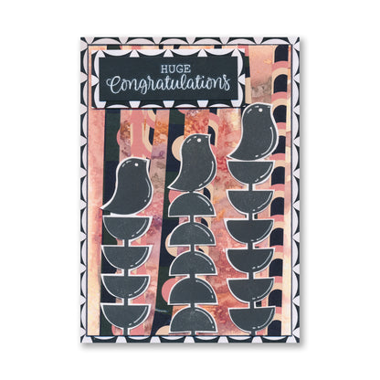 SHAC Retro Shapes A6 Stamp Set
