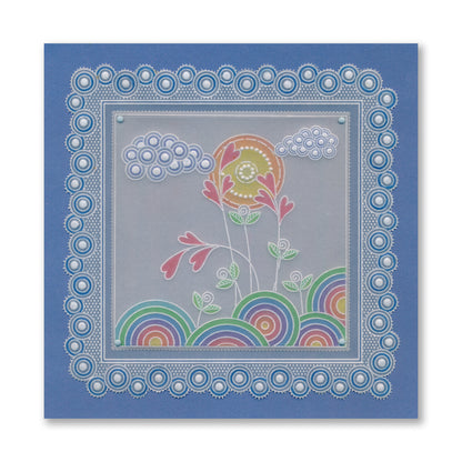 Doodle Landscapes A5 Square Groovi Plate Quartet